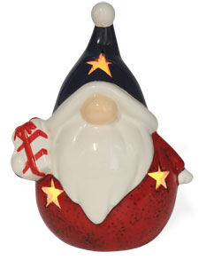 Teelichthalter Santa Claus, Keramik