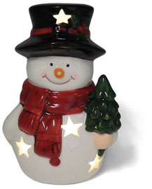 Schneemann Eric mit LED & Timer