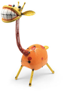 Giraffe Alma, Metall