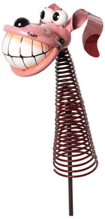 Gartenstecker Hund Bobby, Metall