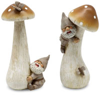 Gartenwichtel mit Pilz