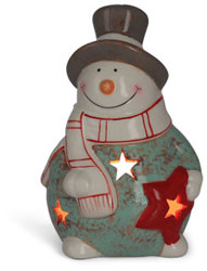 Tealight holder snowman Rudolph