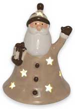 LED-Santa Claus beige