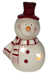 Teelichthalter Schneemann Werni