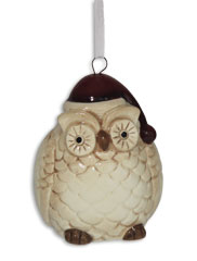 Anhänger Eule, Keramik