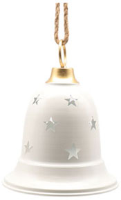 Metall-Glocke beige