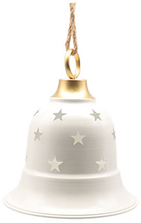 Metall-Glocke beige
