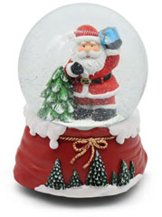 Spieluhr Schneekugel Santa Claus