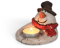 Teelichthalter Mr. Snowmann