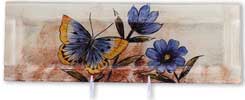 Glasplatte "Schmetterling mit Blume" Rechteck