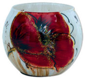 Teelichthalter aus Glas  "Amaryllis"