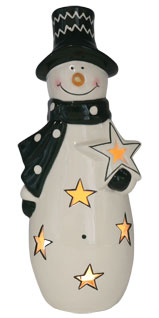 Tealight holder snowman Gerd