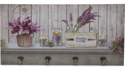 Wandbild mit LED "Lavendel"
