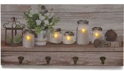 Wandbild mit LED "Rosen"