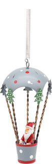Schwingfigur Weihnachtsmann im Ballon
