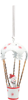 Schwingfigur Schneemann im Ballon
