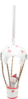 Schwingfigur Schneemann im Ballon
