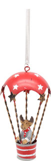 Schwingfigur Elch im Ballon