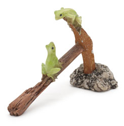 Pair of frogs Elfriede & Erwin on pickaxe