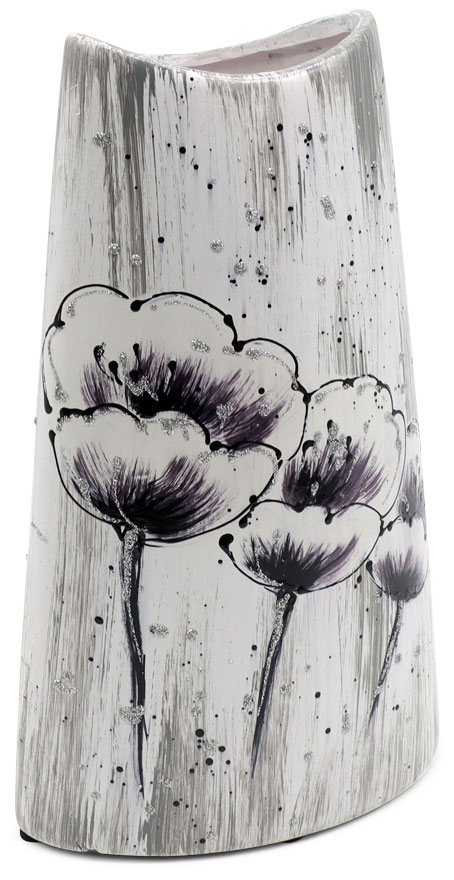 Vase "Weisse Lilie" (white lily) longish, 