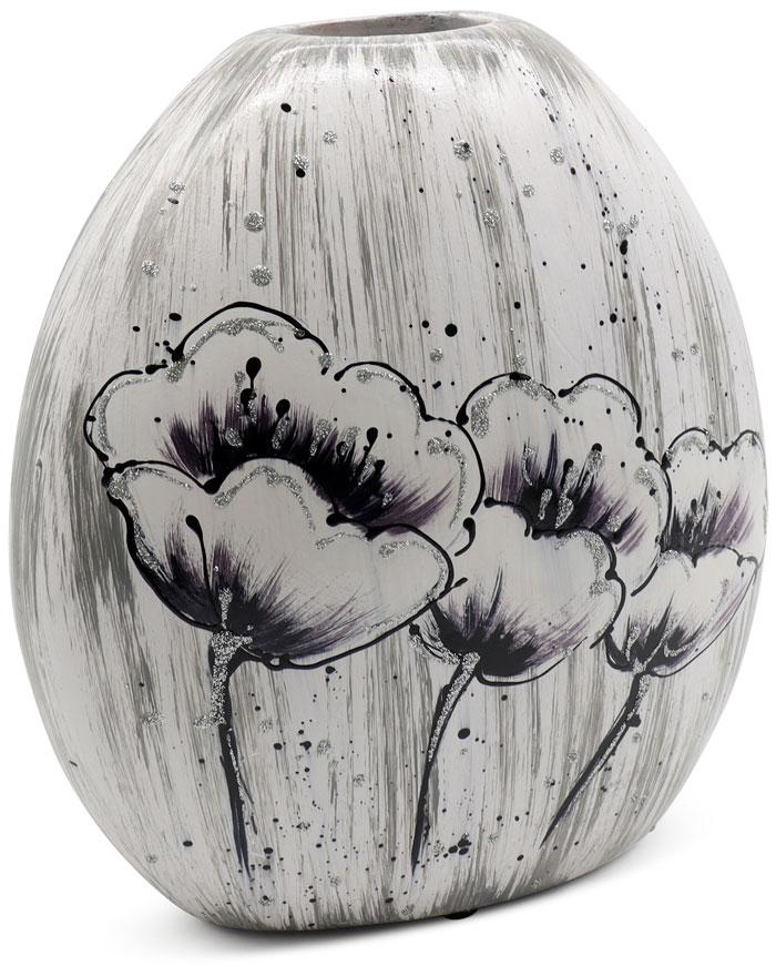 Vase "Weisse Lilie" (white lily) oval, 