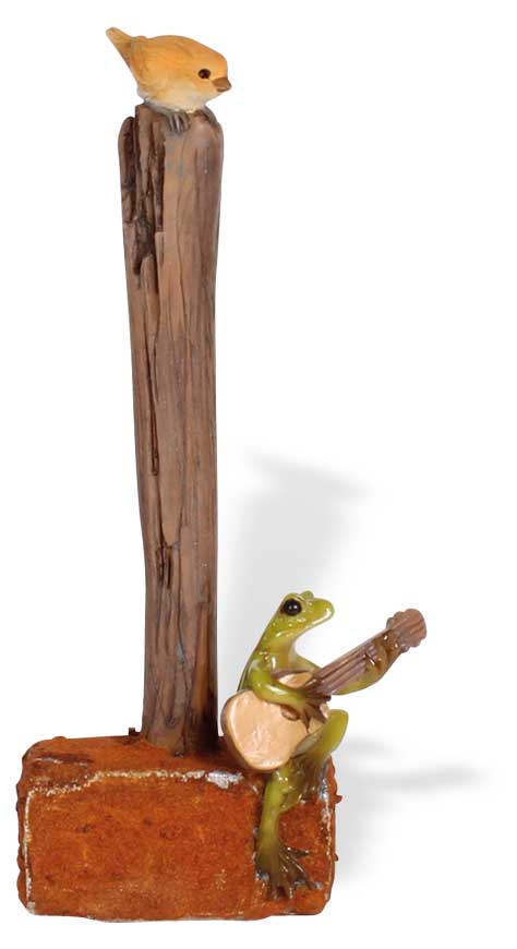 Frog Erwin on hammer, 