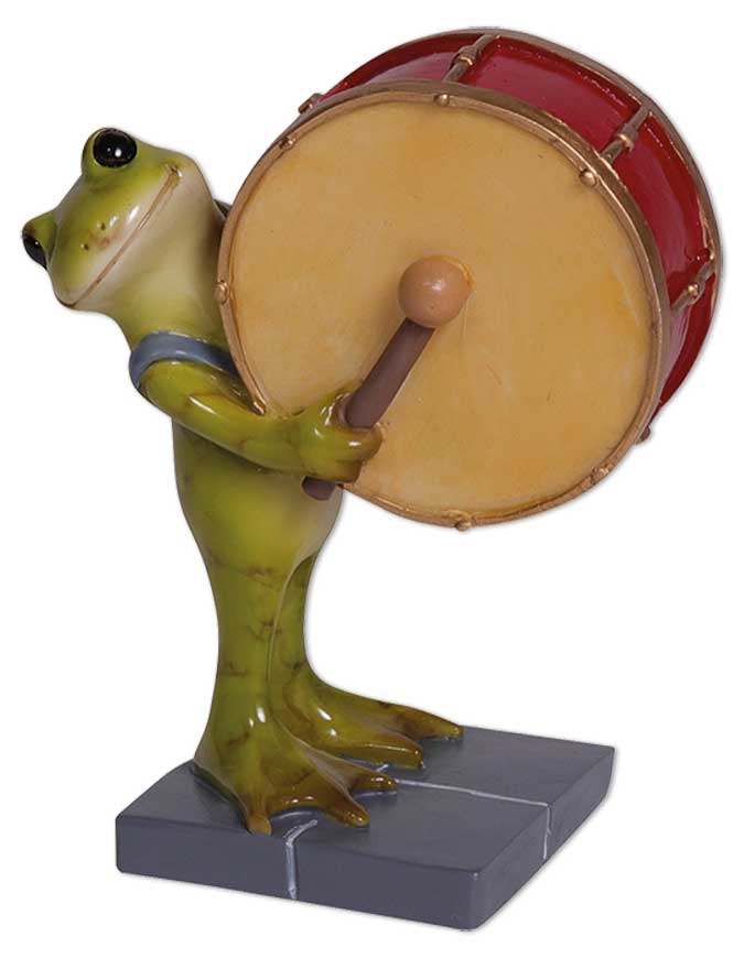Frog Paulchen as drummer, 