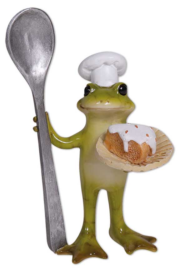 Frog Paulchen as cook, 