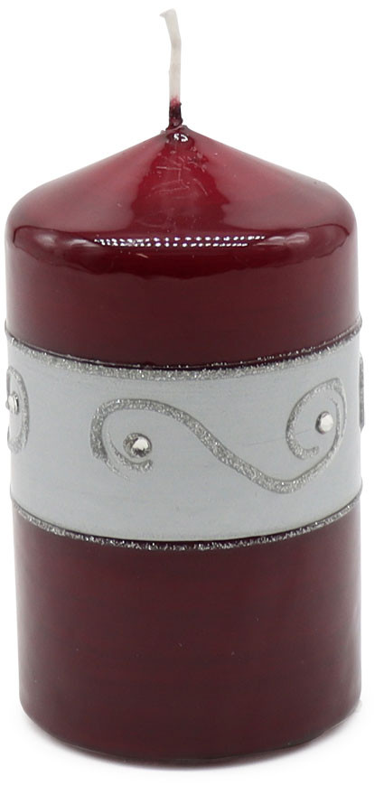 Candle cylinder Ornament 1 red, 
