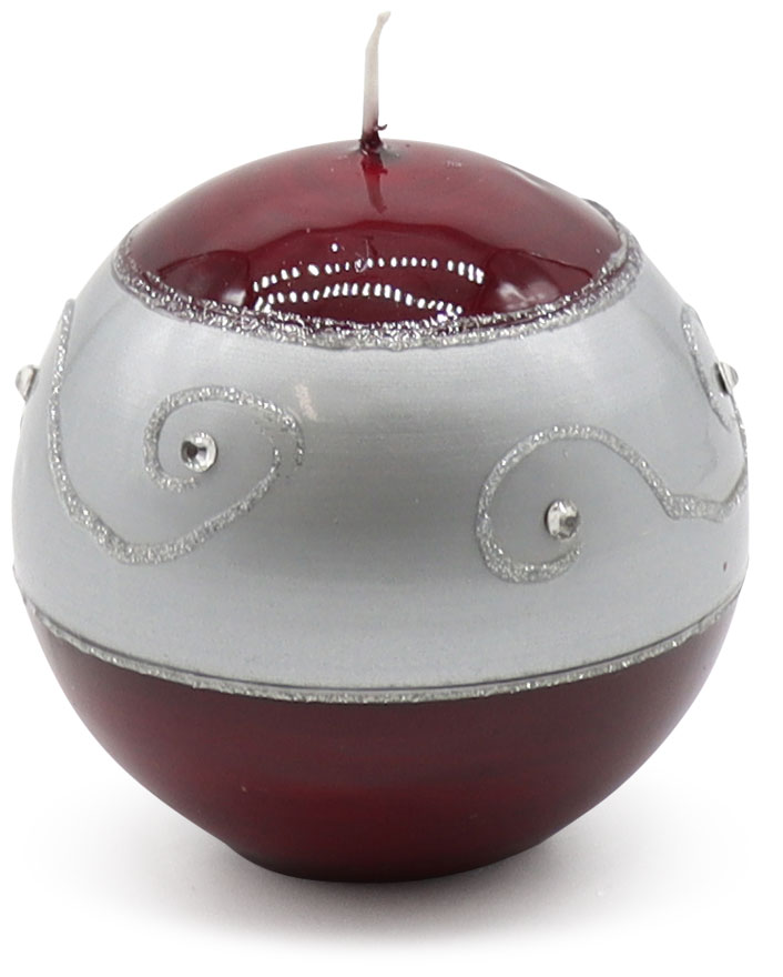 Candle ball Ornament 1 red, 