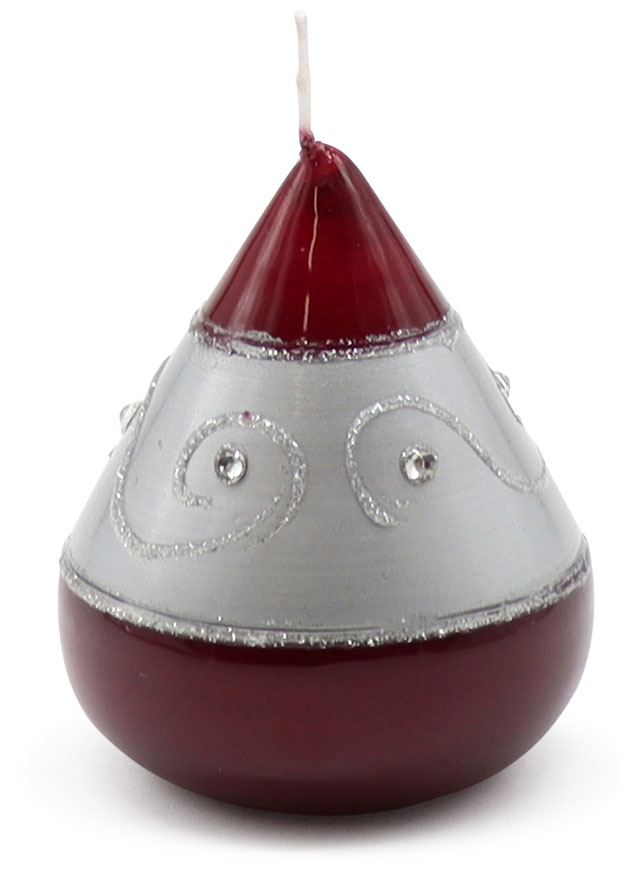 Candle ellipse Ornament 1 red, 