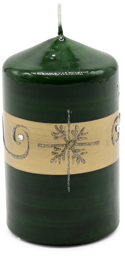 Kerzenzylinder Ornament 1 grün, 