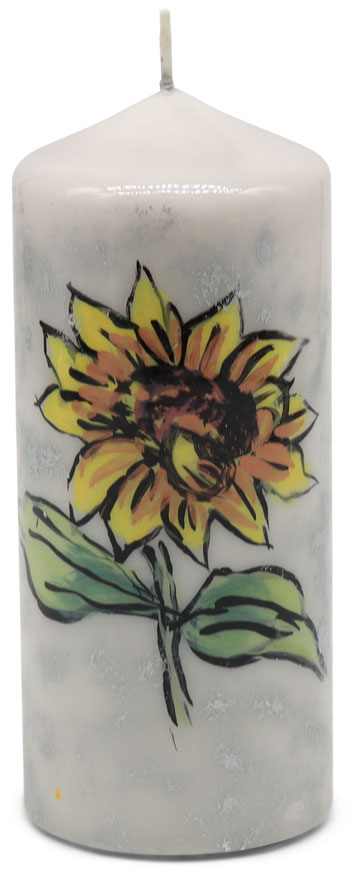 Candle cylinder "Sonnenblume" (sunflower), 