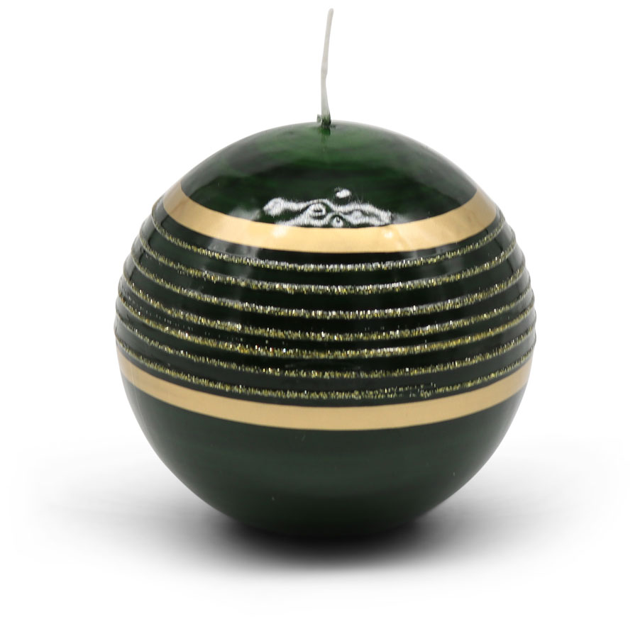 Candle ball Saturn green, 