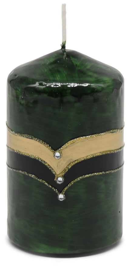 Candle cylinder Ornament 8 green, 