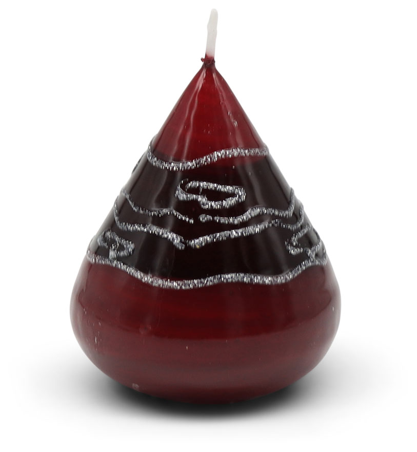 Candle ellipse Ornament 9 red, 