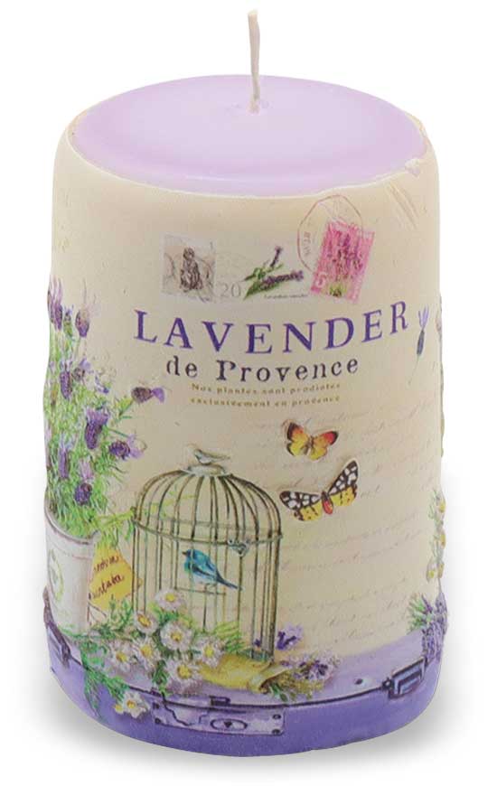 Kerzenzylinder "Lavendel", 