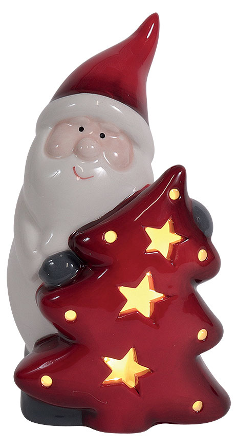 LED Santa Claus with christmas tree, 