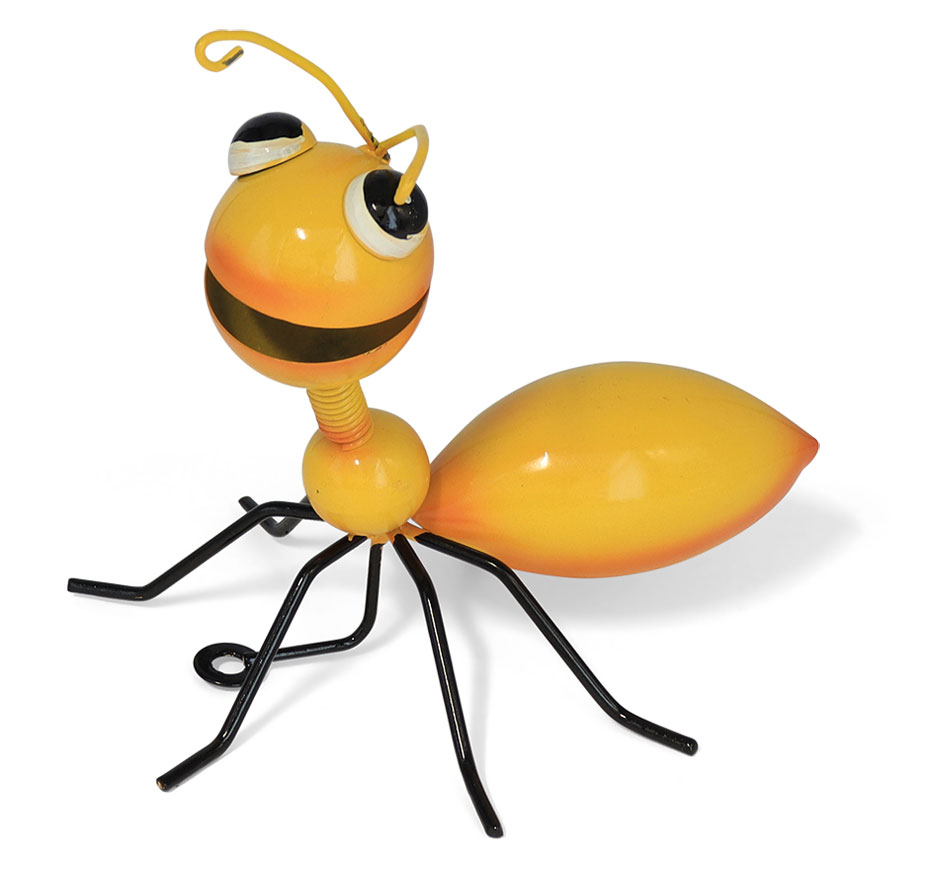 Metal ant, yellow, 