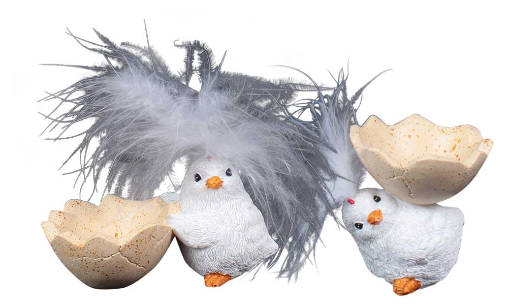 Chicks Chip & Chap egg cups, 