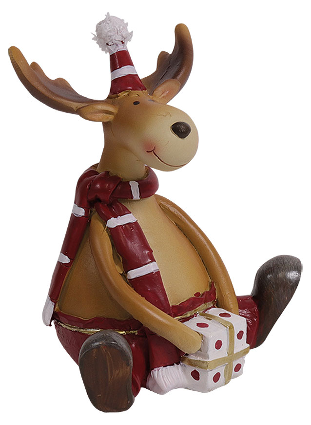 Reindeer Emil sitting, 
