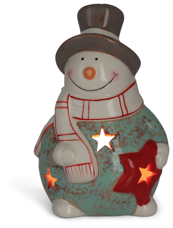 Tealight holder snowman Rudolph, 