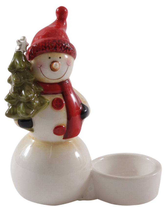 Tealight holder snowman "Fred", 