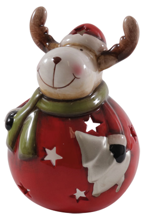 Tealight holder reindeer "Dancer", 