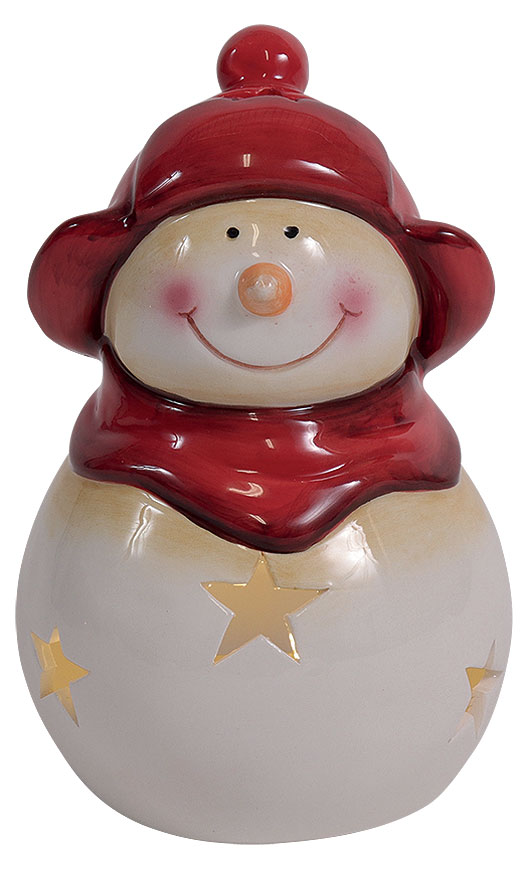 Tealight holder snowman Ivo, 