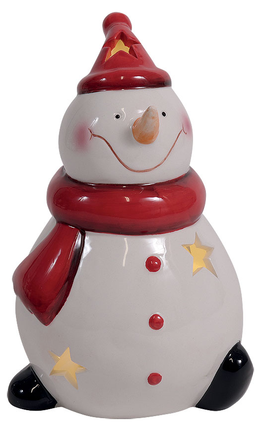 Tealight holder snowman Oskar, 