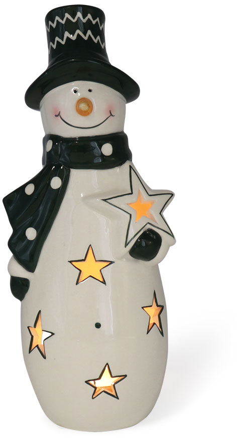 Tealight holder snowman Gerd, 